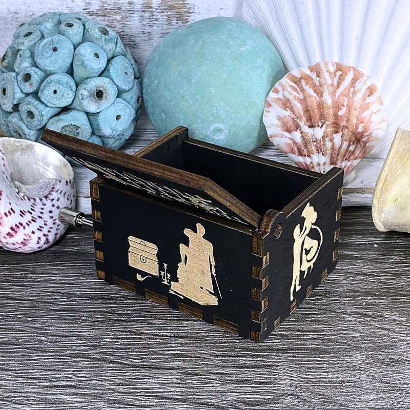 Load image into Gallery viewer, Little Mermaid Music Box | Part of Your World Music Box | Handmade Wood Manual Crank | Custom Birthday Wedding Anniversary Mother&#39;s Day Gift
