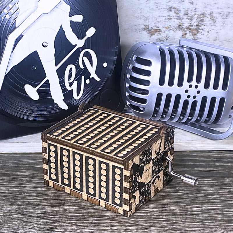 Load image into Gallery viewer, Love me Tender Music Box Elvis Music Box Manual Crank Customizable Elvis Presley Gifts Birthday Anniversary Wedding Bridal Shower Gift Ideas
