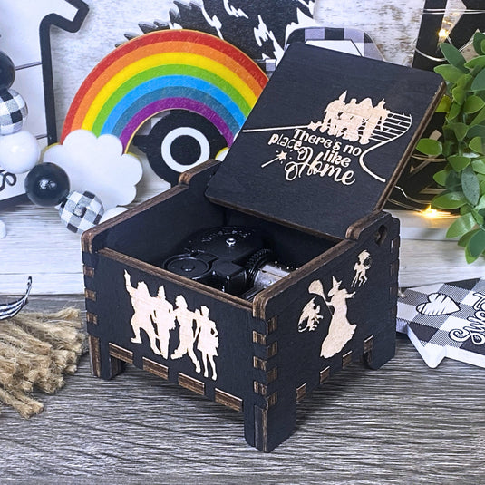 Somewhere Over the Rainbow Music Box Automatic Wind-Up Wood Personalize Handmade Unique Keepsake Gift Birthday Anniversary Baby Shower Auto