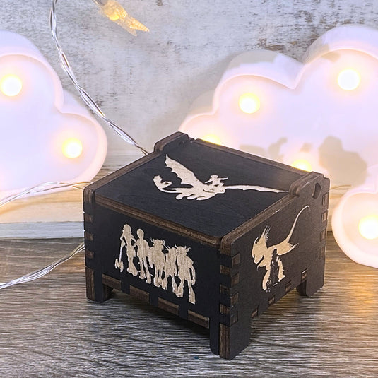 Looking for a gift for a How to Train Your Dragon fan? MarketPlacefad offers unique wooden music boxes that combine art and music perfectly. Each box produces a beautiful melody that will transport you to a world of pure delight.