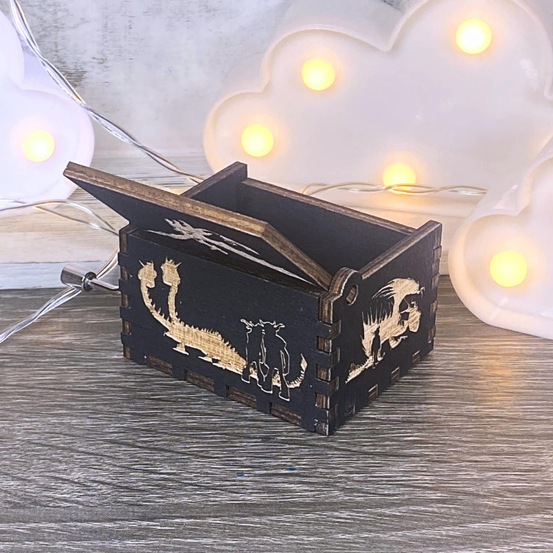 Load image into Gallery viewer, Looking for a gift for a How to Train Your Dragon fan? MarketPlacefad offers unique wooden music boxes that combine art and music perfectly. Each box produces a beautiful melody that will transport you to a world of pure delight.
