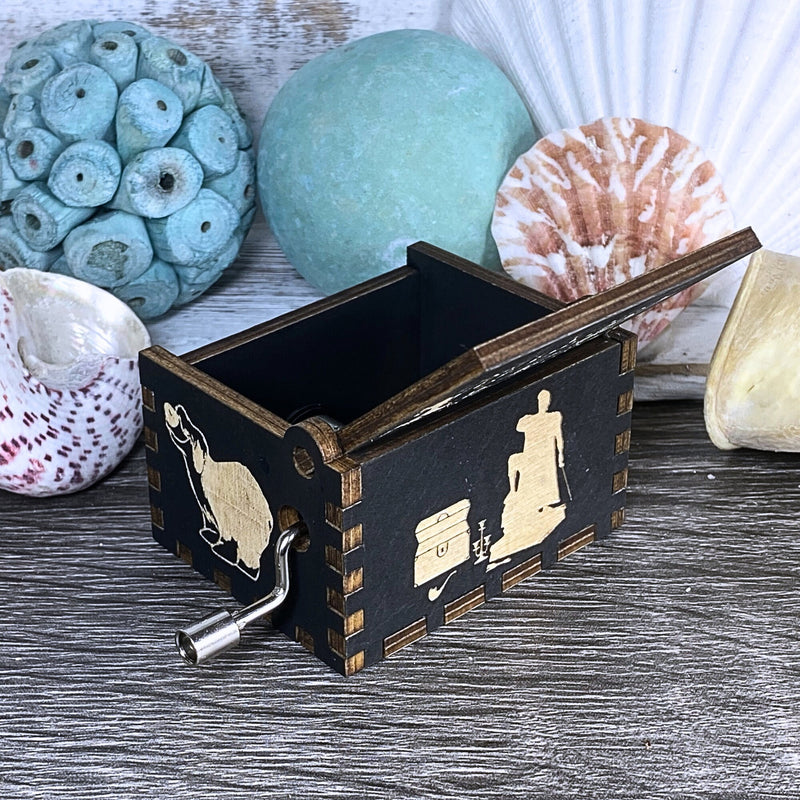 Load image into Gallery viewer, Little Mermaid Music Box | Part of Your World Music Box | Handmade Wood Manual Crank | Custom Birthday Wedding Anniversary Mother&#39;s Day Gift
