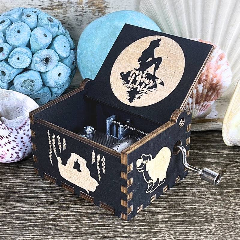 Load image into Gallery viewer, Little Mermaid Music Box | Part of Your World Music Box | Handmade Wood Manual Crank | Custom Birthday Wedding Anniversary Mother&#39;s Day Gift
