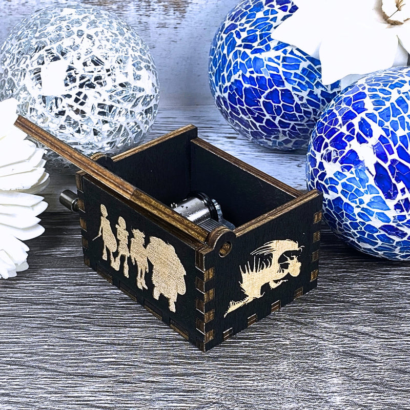 Load image into Gallery viewer, Looking for a gift for a How to Train Your Dragon fan? MarketPlacefad offers unique wooden music boxes that combine art and music perfectly. Each box produces a beautiful melody that will transport you to a world of pure delight.
