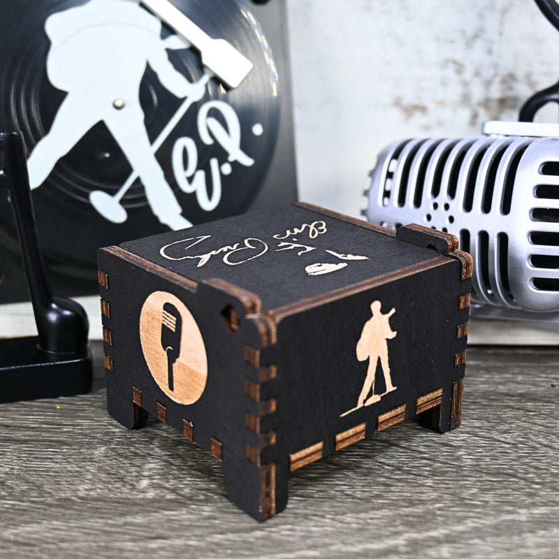 Load image into Gallery viewer, I Can&#39;t Help Falling In Love With You Music Box | Elvis Presley Handmade Wooden Automatic Wind-Up | Wedding Vows Engagement Gift Christmas
