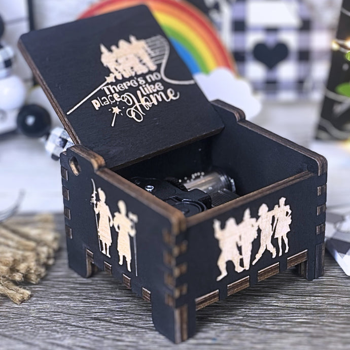 Somewhere Over the Rainbow Music Box Automatic Wind-Up Wood Personalize Handmade Unique Keepsake Gift Birthday Anniversary Baby Shower Auto