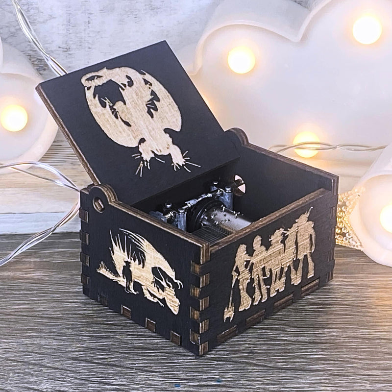 Load image into Gallery viewer, Looking for a gift for a How to Train Your Dragon fan? MarketPlacefad offers unique wooden music boxes that combine art and music perfectly. Each box produces a beautiful melody that will transport you to a world of pure delight.
