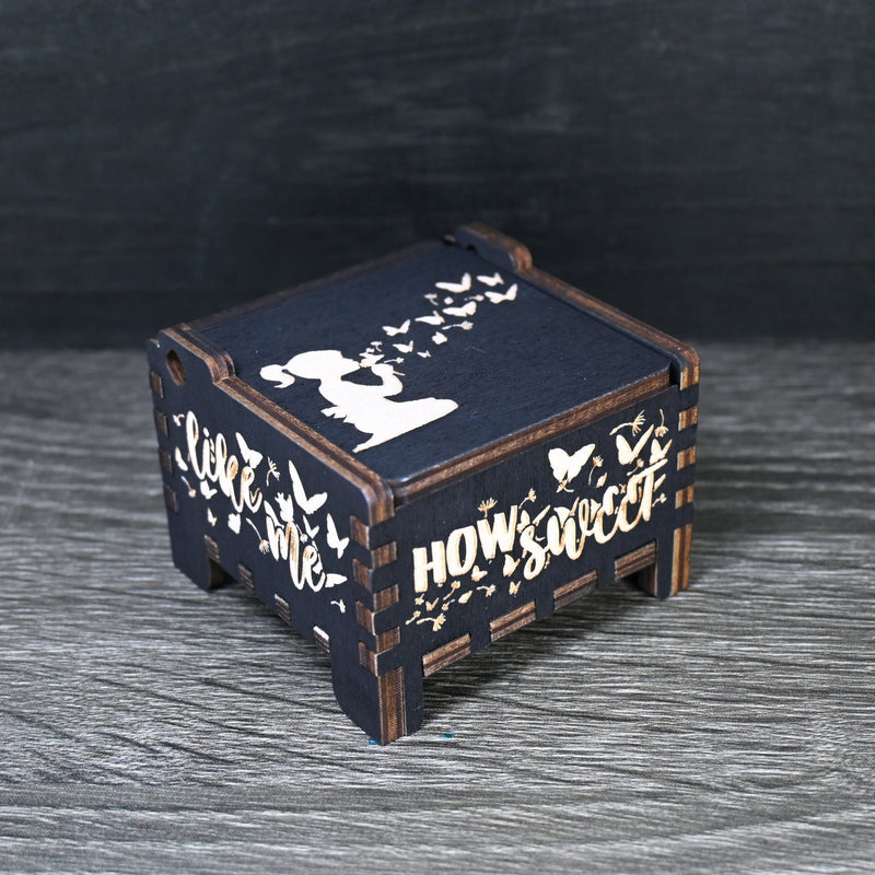 Load image into Gallery viewer, Amazing Grace Music Box Automatic Wind-Up Wood Engrave Custom Personalize Unique Keepsake Gift Idea Birthday Anniversary Handmade Text Auto
