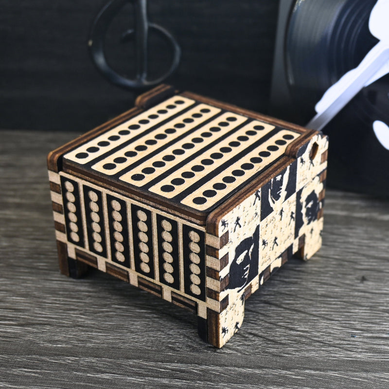 Load image into Gallery viewer, Love Me Tender Music Box Elvis Music Box | Elvis Presley Handmade Wooden Automatic Wind-Up | Wedding Vows Engagement Gift
